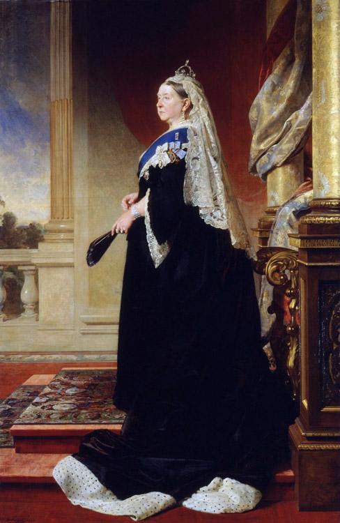 Heinrich von Angeli Queen Victoria (Empress of India) (mk25) France oil painting art